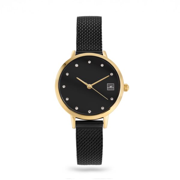 Small stainless steel stones watch